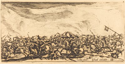 Kılıçlı Süvari Savaşı, c. 16321634. by Jacques Callot