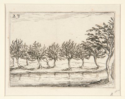 Suyun Kenarındaki Sütunlar - hayır. diziden 23 by Jacques Callot