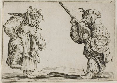 The Caprices'ten Udlu Dansçılar by Jacques Callot