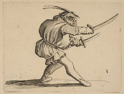 Duelliste aux Deux Sabres İki Kılıçlı Düellocu, Varie Figure Gobbi