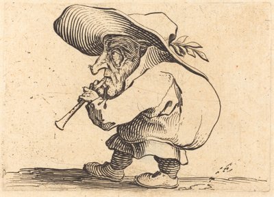 kamçılı oyuncu by Jacques Callot