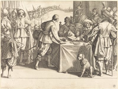 Birliklerin İşe Alınması, c. 1614. by Jacques Callot