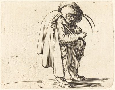 Hurdy-Gurdy Oyuncu by Jacques Callot