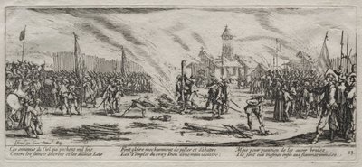 Savaşın Büyük Sefaletleri: Tehlikede Yanmak by Jacques Callot