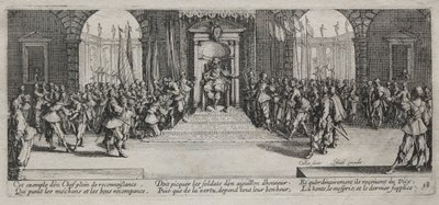 Savaşın Büyük Sefaletleri: Tazminatın Dağılımı, 1633. by Jacques Callot