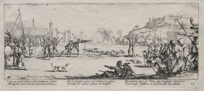 Savaşın Büyük Sefaletleri: Ateş Eden Birlik by Jacques Callot