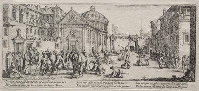Savaşın Büyük Sefaletleri: Hastane by Jacques Callot