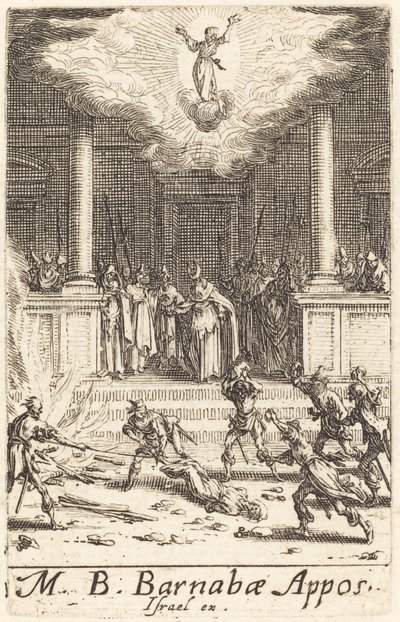 Aziz Barnabas'ın Şehadeti by Jacques Callot