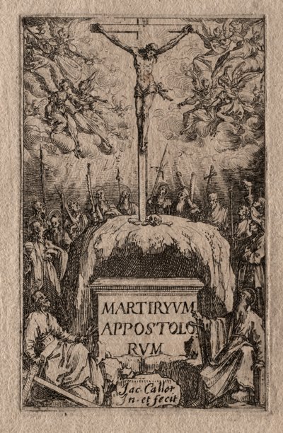 Havarilerin Şehitliği: Frontispiece by Jacques Callot
