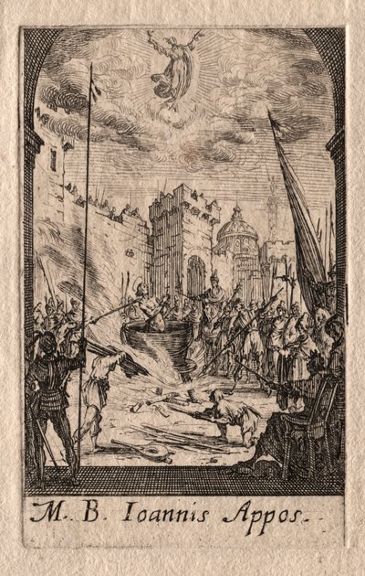 Havarilerin Şehitliği: Evangelist Aziz John by Jacques Callot