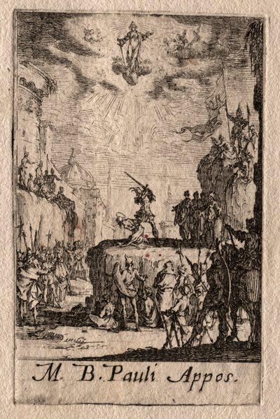 Havarilerin Şehitliği: Aziz Paul. by Jacques Callot