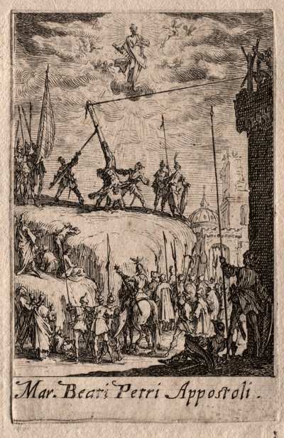 Havarilerin Şehitliği: Aziz Petrus. by Jacques Callot