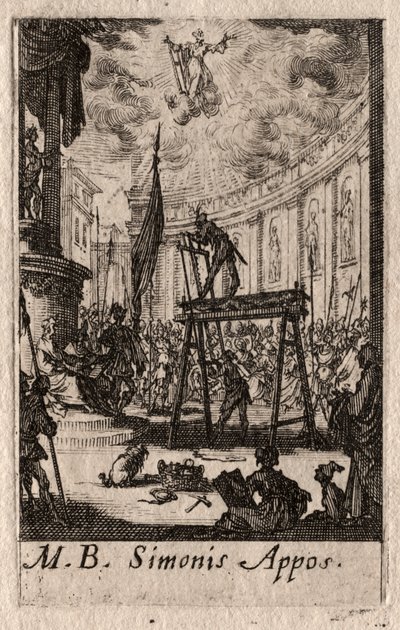 Havarilerin Şehitliği: St. Simon by Jacques Callot
