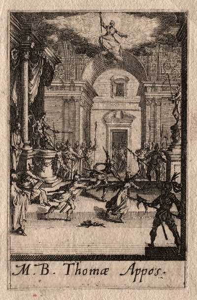 Havarilerin Şehitliği: Aziz Thomas by Jacques Callot