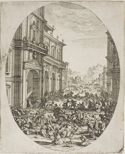 Masumların Katliamı (İkinci plaka) by Jacques Callot
