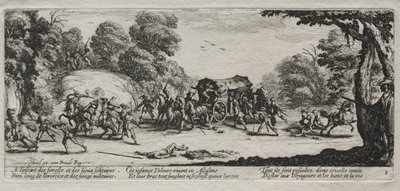 Savaşın Sefaletleri: Otoyol Soygunu, 1633. by Jacques Callot