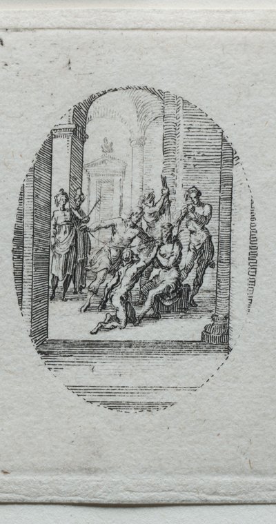 Tutkunun Gizemleri: Dikenlerle Taçlanan İsa. by Jacques Callot