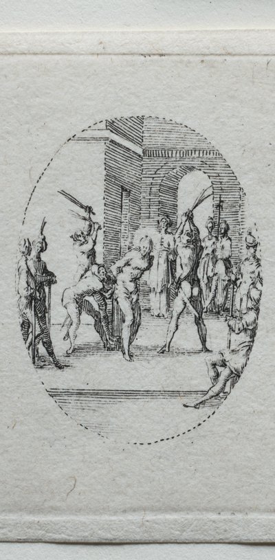 Tutkunun Gizemleri: Kırbaçlanma. by Jacques Callot