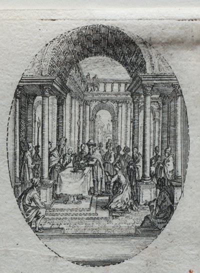 Tutkunun Sırları: Tapınaktaki Sunum by Jacques Callot