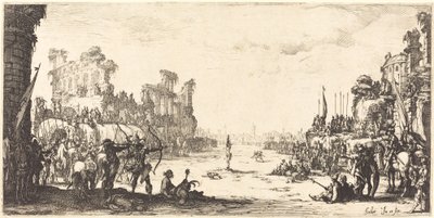 Oklarla Çile (Aziz Sebastian) by Jacques Callot