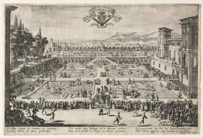 Nancy'deki Saray Bahçeleri, 1625. by Jacques Callot