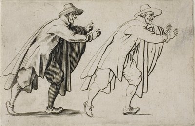 Kaprislerden Koşan Adam by Jacques Callot
