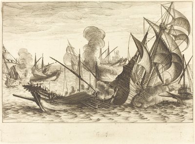 İkinci Deniz Savaşı by Jacques Callot