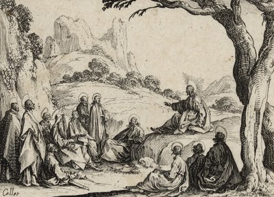 Dağdaki Vaaz, 1635 by Jacques Callot