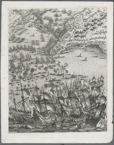 La Rochelle Kuşatması: Levha 11, 1628-1630. by Jacques Callot