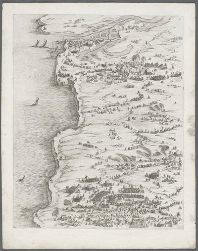 La Rochelle Kuşatması: Levha 5, 1628-1630. by Jacques Callot