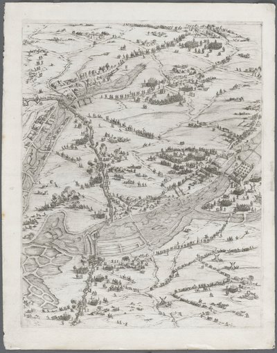 La Rochelle Kuşatması: Levha 7, 1628-1630. by Jacques Callot