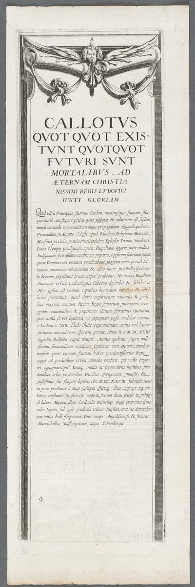 La Rochelle Kuşatması: Levha 8, 1628-1630. by Jacques Callot