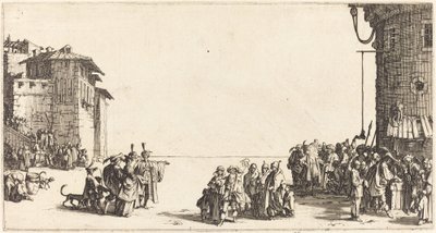 Köle Pazarı, 1620. by Jacques Callot