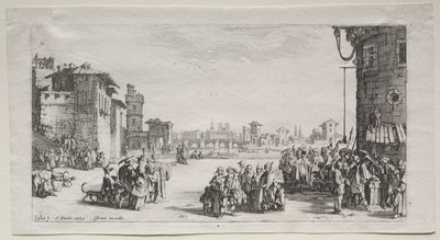 Köle Pazarı, 1629. by Jacques Callot