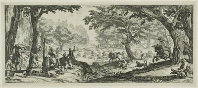 geyik avı by Jacques Callot