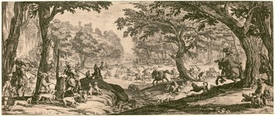 Geyik Avı, muhtemelen 1619. by Jacques Callot