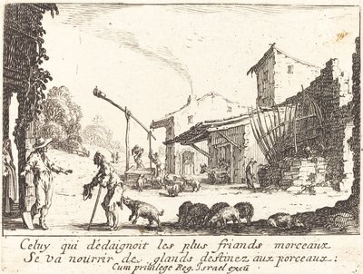 Domuz Çobanı, 1635. by Jacques Callot