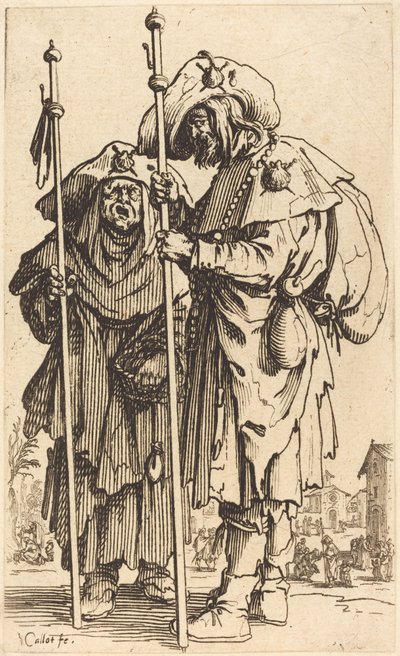 İki Hacı by Jacques Callot