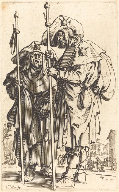 İki Hacı by Jacques Callot