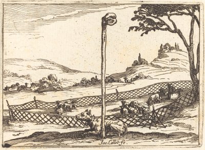 Uyanık Göz, 1628. by Jacques Callot