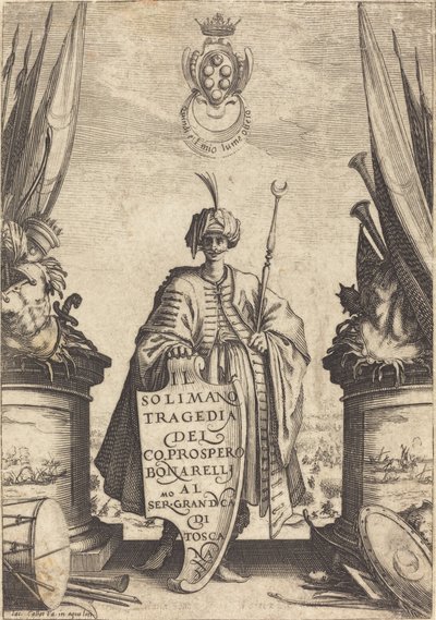 "Il Solimano" için Başlık Sayfası by Jacques Callot