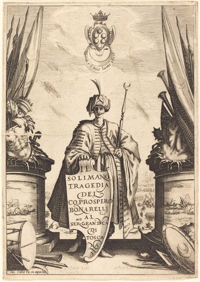 "Il Solimano" için Başlık Sayfası by Jacques Callot