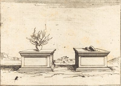 İki Kalp, 1628. by Jacques Callot
