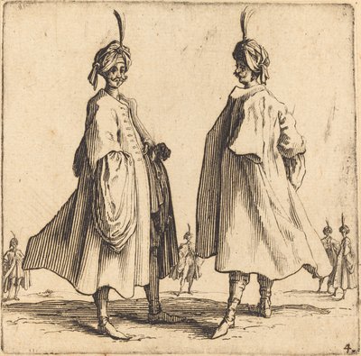 iki türk by Jacques Callot