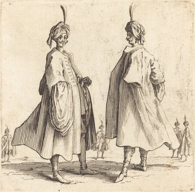 iki türk by Jacques Callot