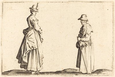 Profildeki İki Kadın by Jacques Callot