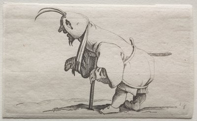 Iacopo Callot'tan çeşitli kambur figürler (Kapşonlu sakat) by Jacques Callot