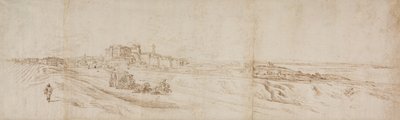 Antrenör ve figürlerle Roma yakınlarındaki Castello Bracciano