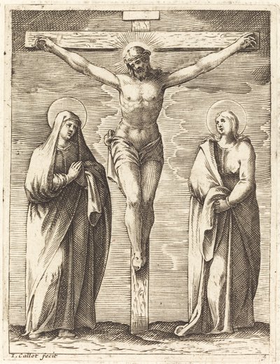 Bakire ve Aziz John, Haçın Eteklerinde by Jacques Callot