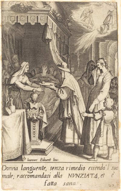 İyileşmiş Hasta Kişi by Jacques Callot after Giovanni Bilivert
